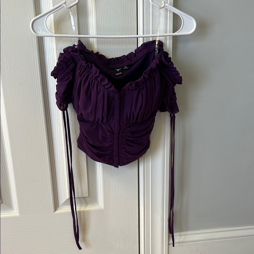 Windsor Women's Purple Ruched Top